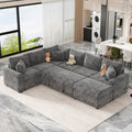 112.2" Sectional Sofa Pull-out Sofa Bed Sleeper