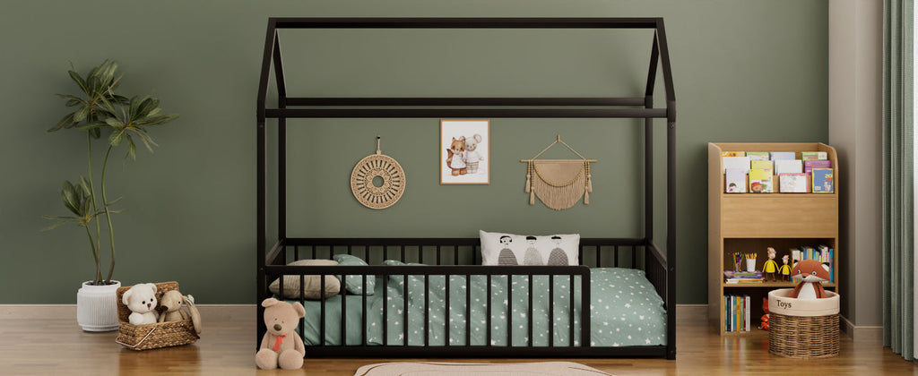 Twin Size Montessori Style Metal Floor Bed Frame