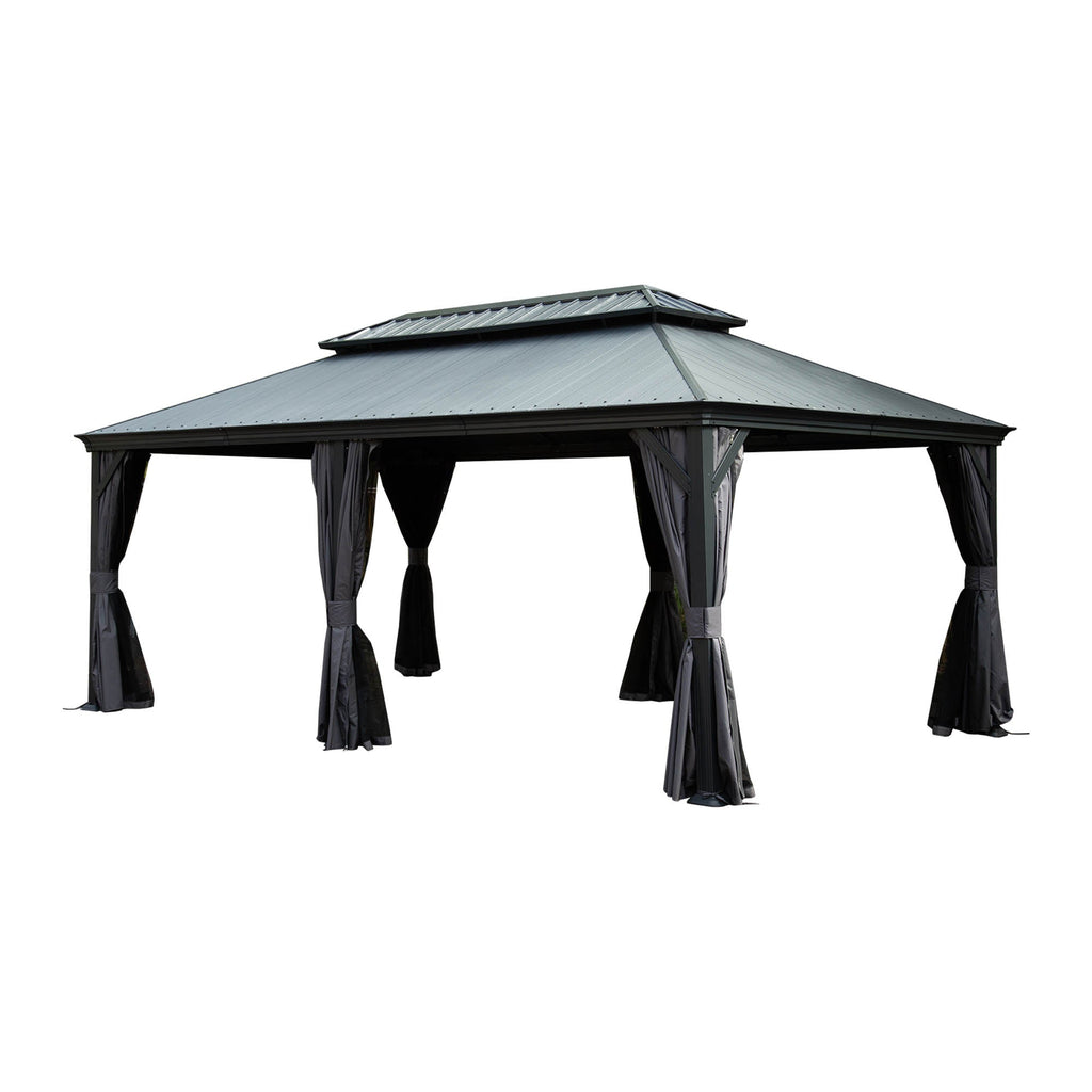 12'x20' Hardtop Gazebo with Resin Roof