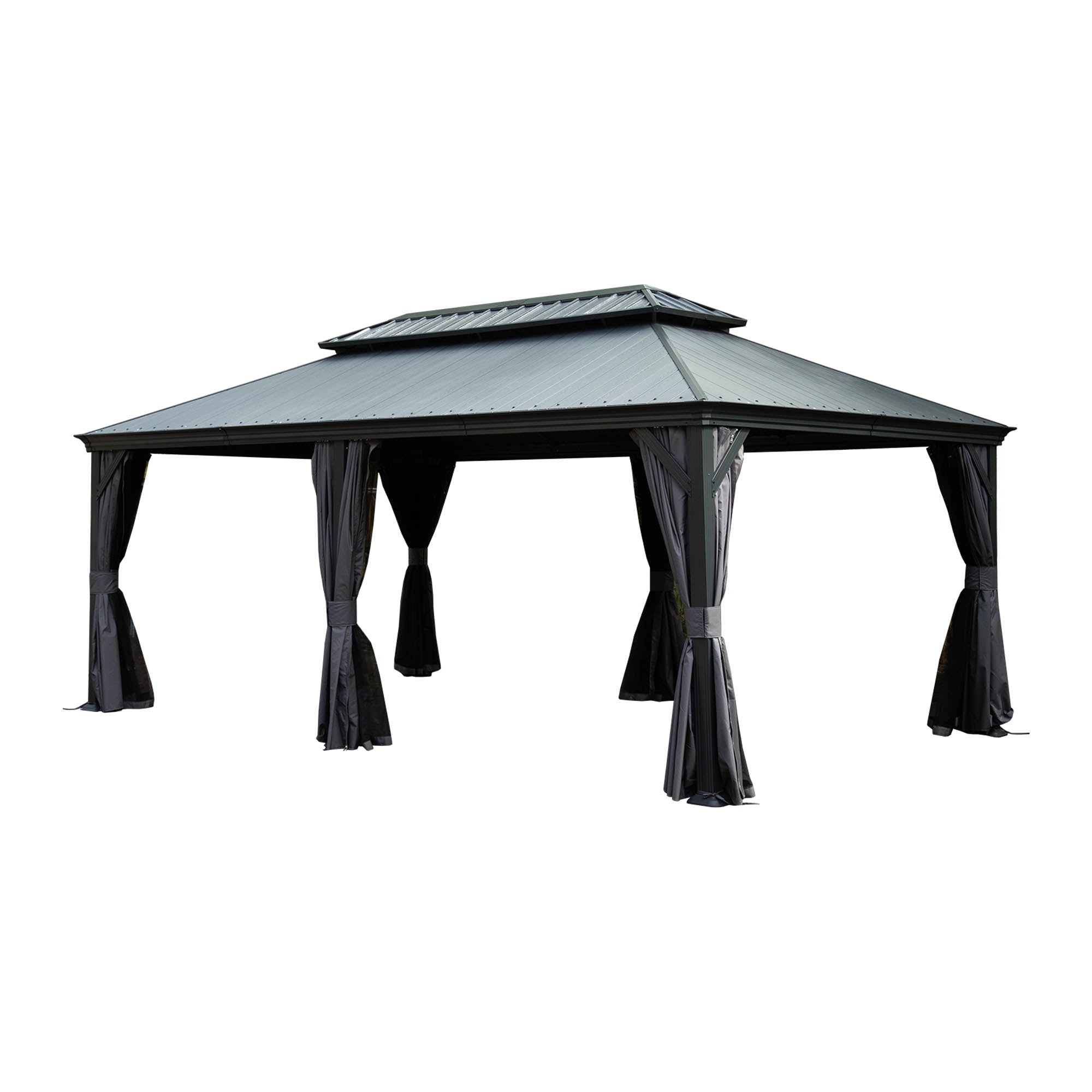 12'x20' Hardtop Gazebo with Resin Roof