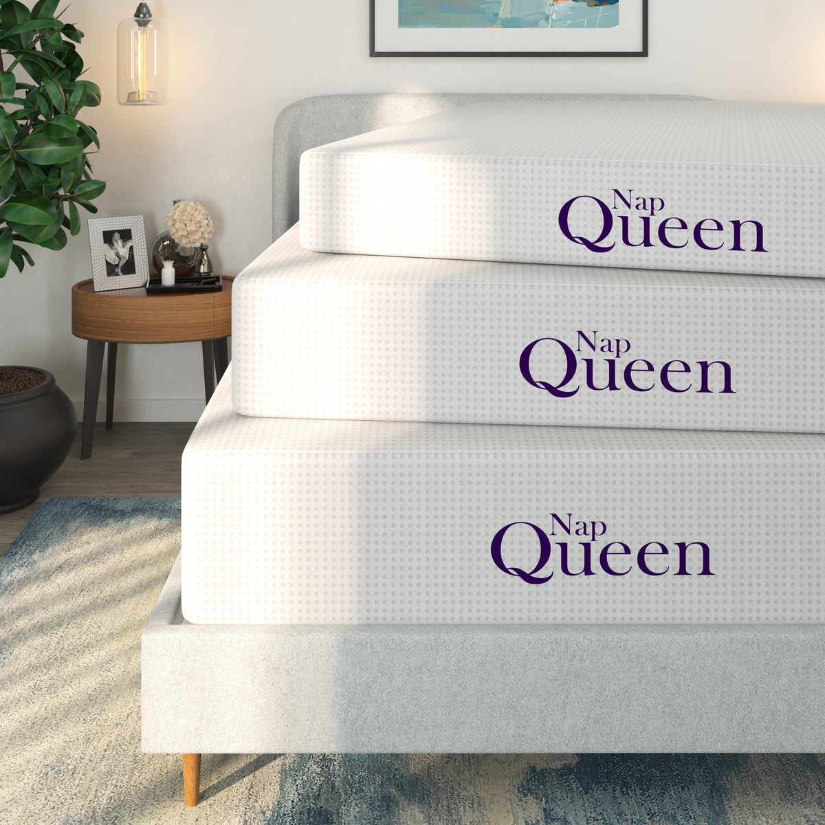 NapQueen 8 Inch Queen Size Memory Foam Mattress