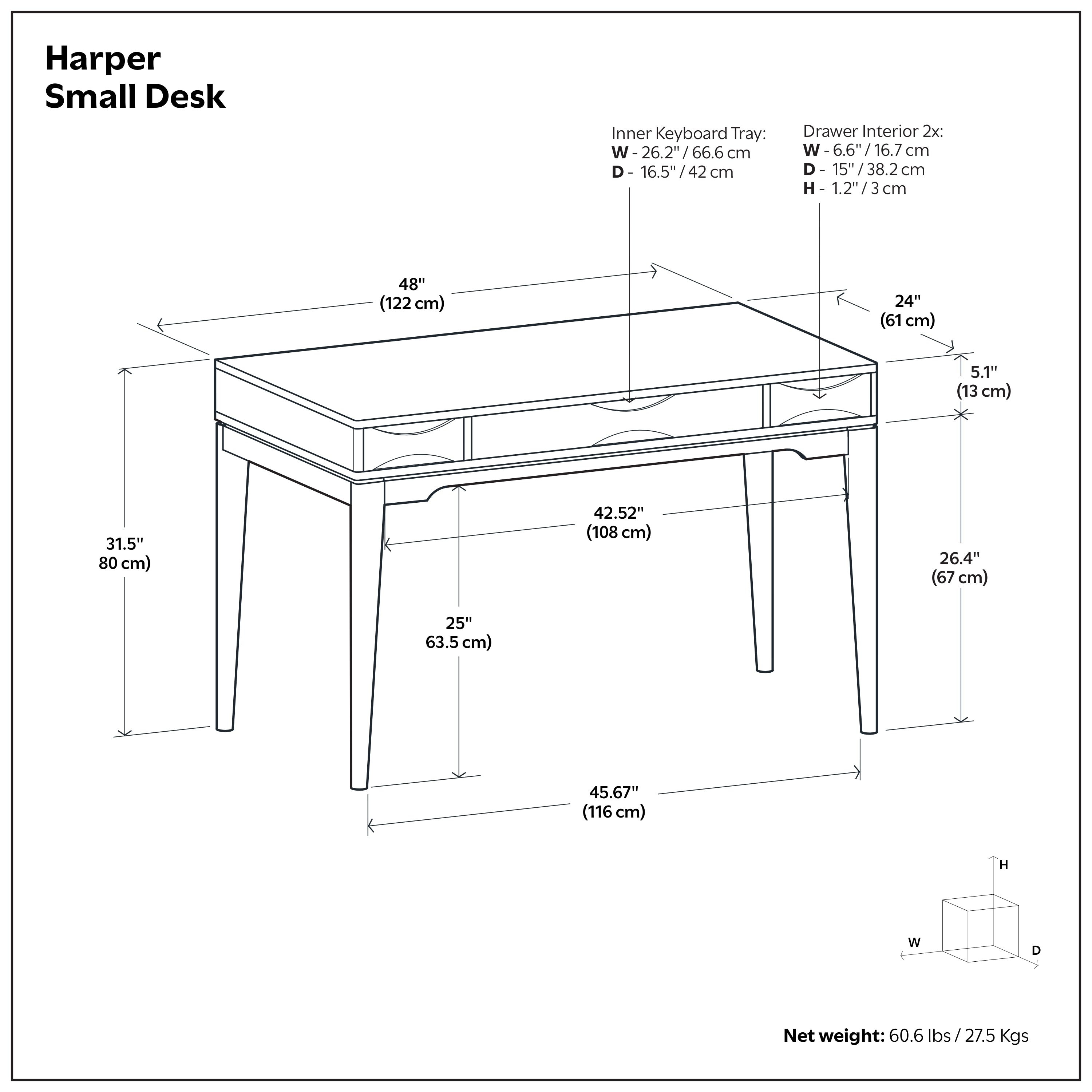 Harper Small Desk