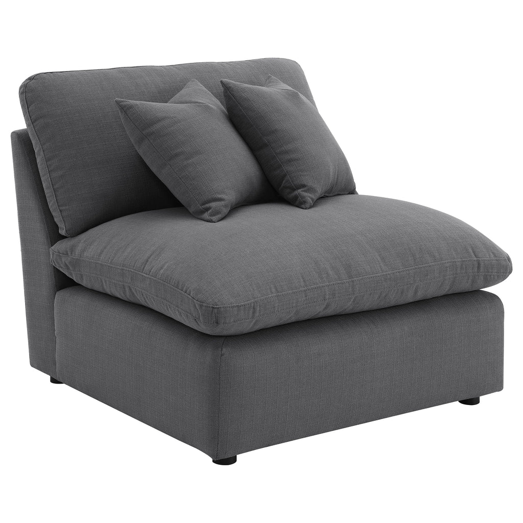 Charcoal 6-Piece Upholstered Modular Sectional Sofa