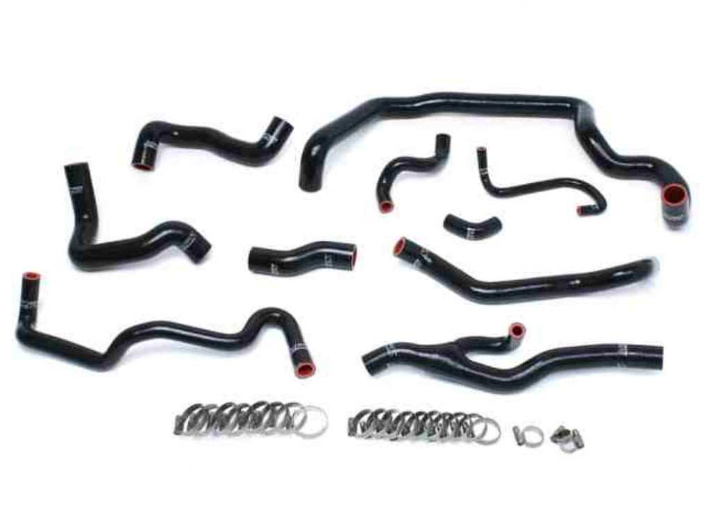 HPS Black Reinforced Silicone Radiator and Heater Hose Kit Coolant Mini 07-11 Cooper S R56 1.6L Turbo Automatic Trans