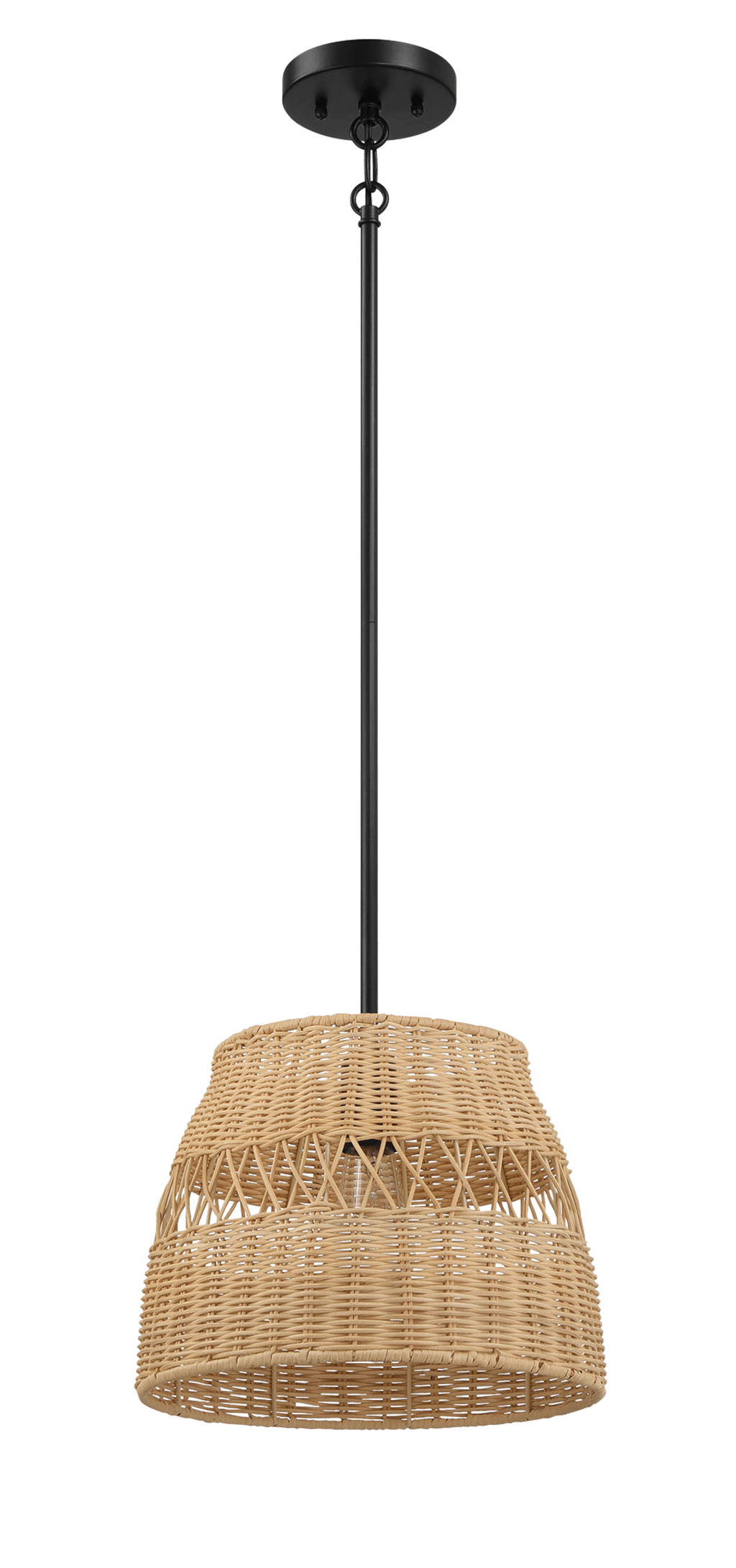 Essence Single Lights Pendant With Rattan Shade