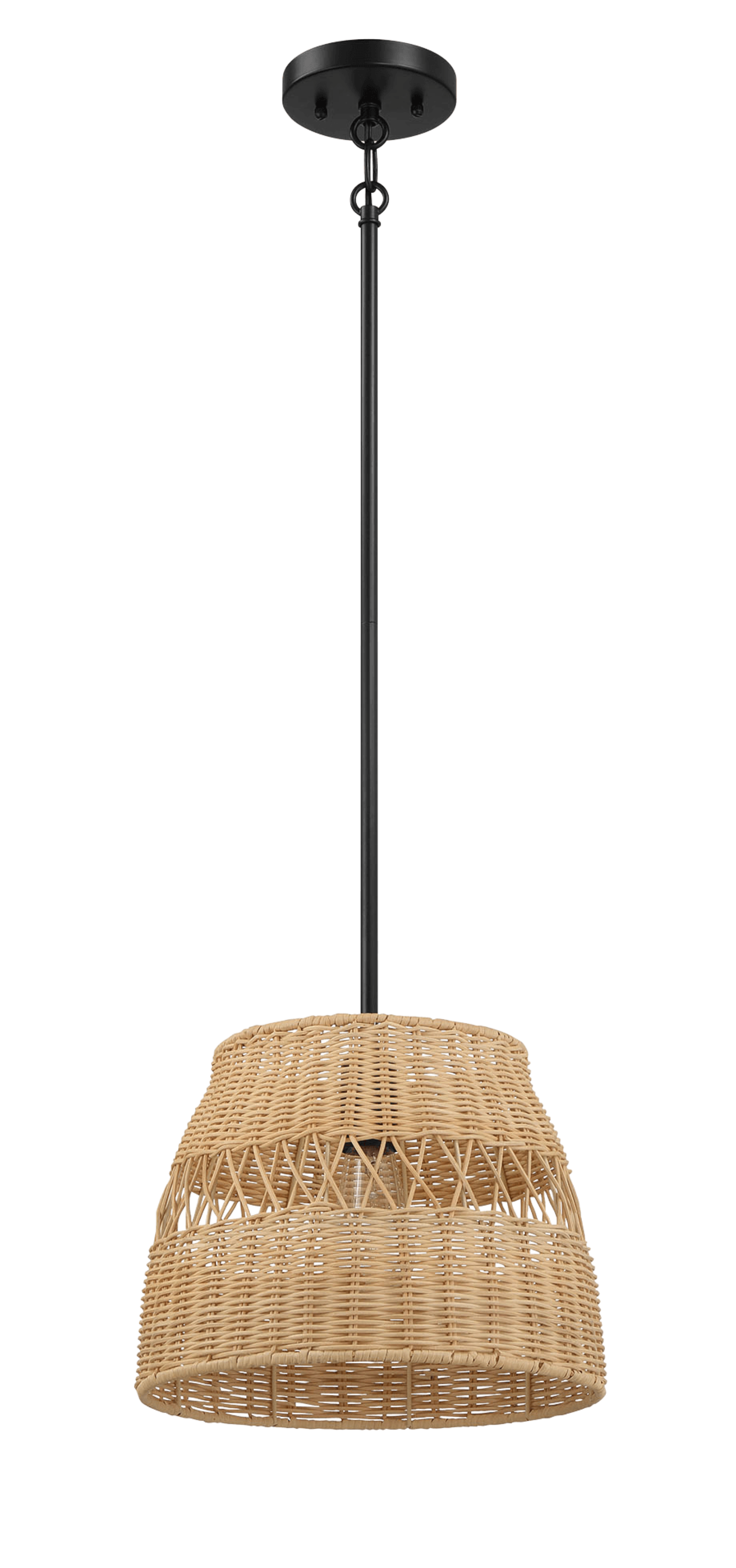 Essence Single Lights Pendant With Rattan Shade
