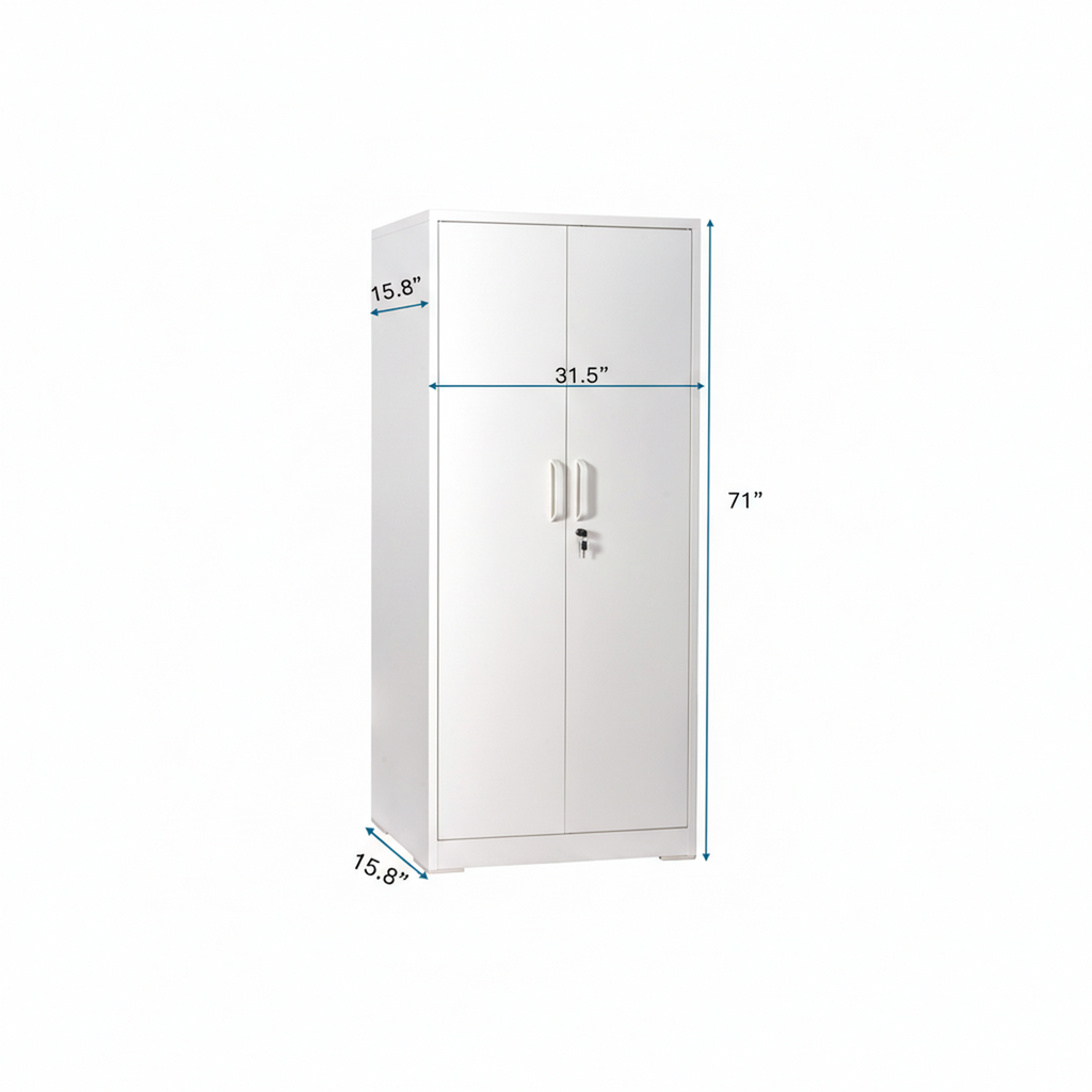 Ironclad 71" Metal Storage Cabinet with Locking Doors