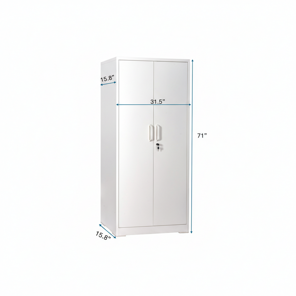Ironclad 71" Metal Storage Cabinet with Locking Doors