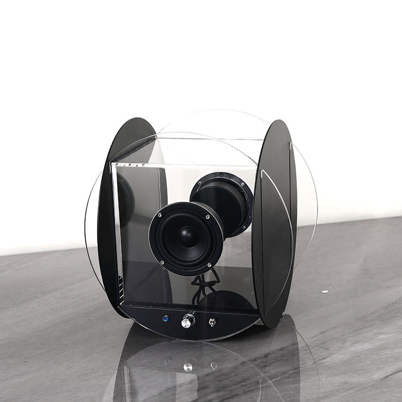 Creative Minimalist Acrylic Retro Bluetooth Round Speaker Ornament