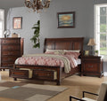 Traditional 3pc Bedroom Set California King Size Bed with Nightstands