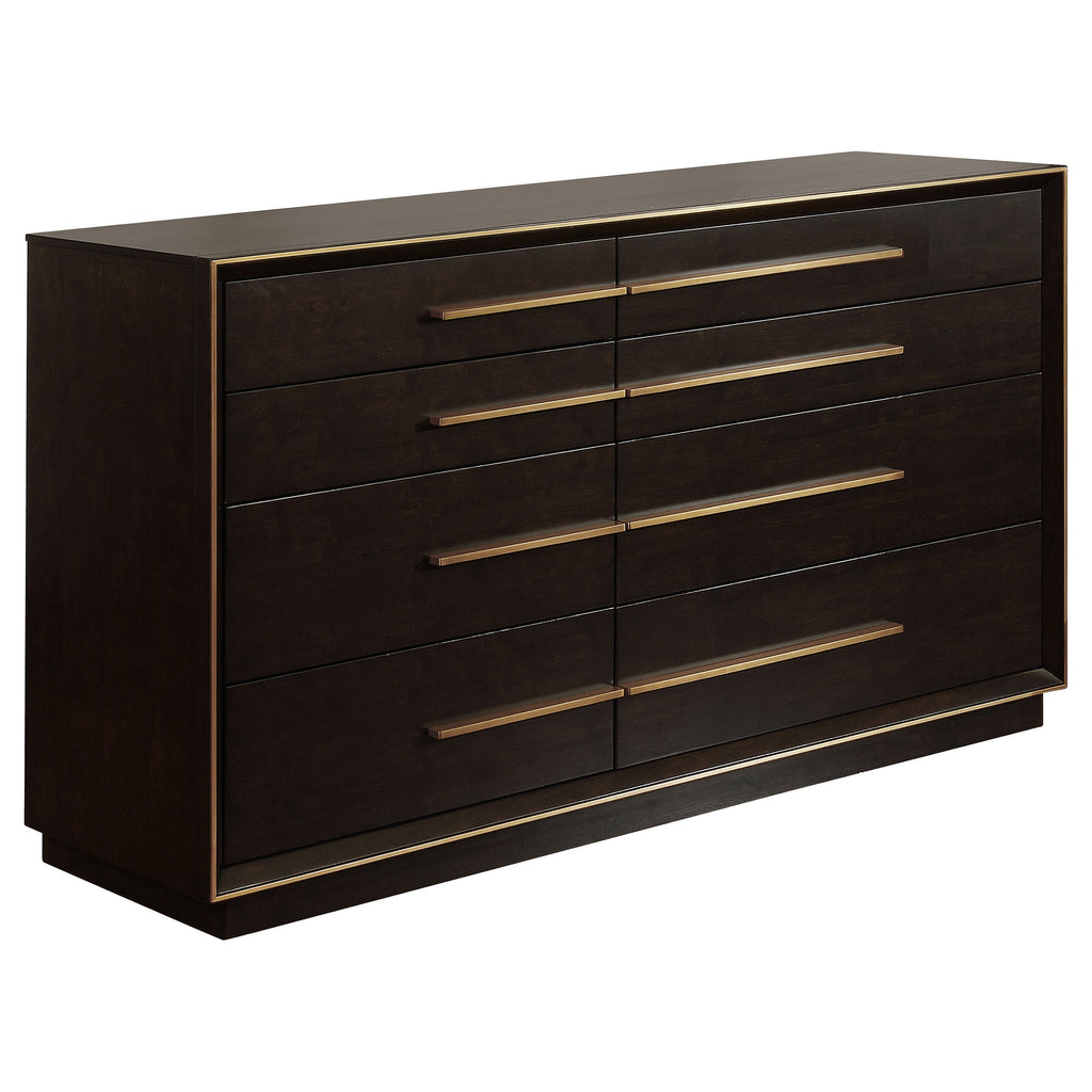 Prescott Smoked Peppercorn 8-Drawer Dresser