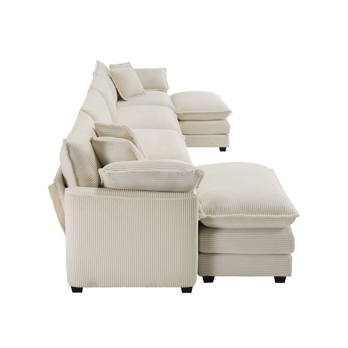 Cloud - Like Comfy Soft Upholstered 4 Seater Modular Sofa