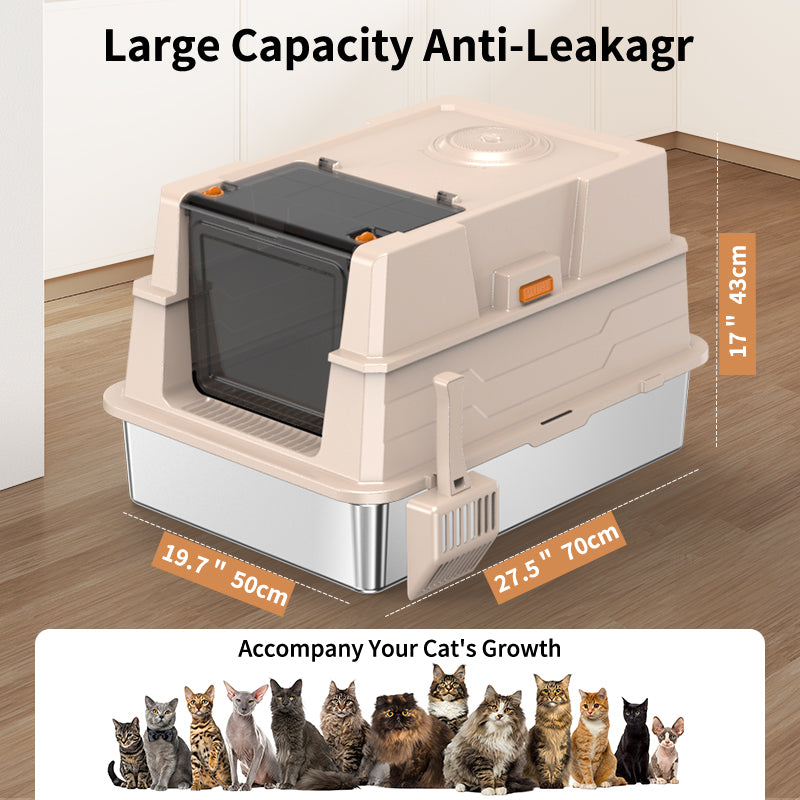 Stainless Steel Cat Litter Box - Big Size
