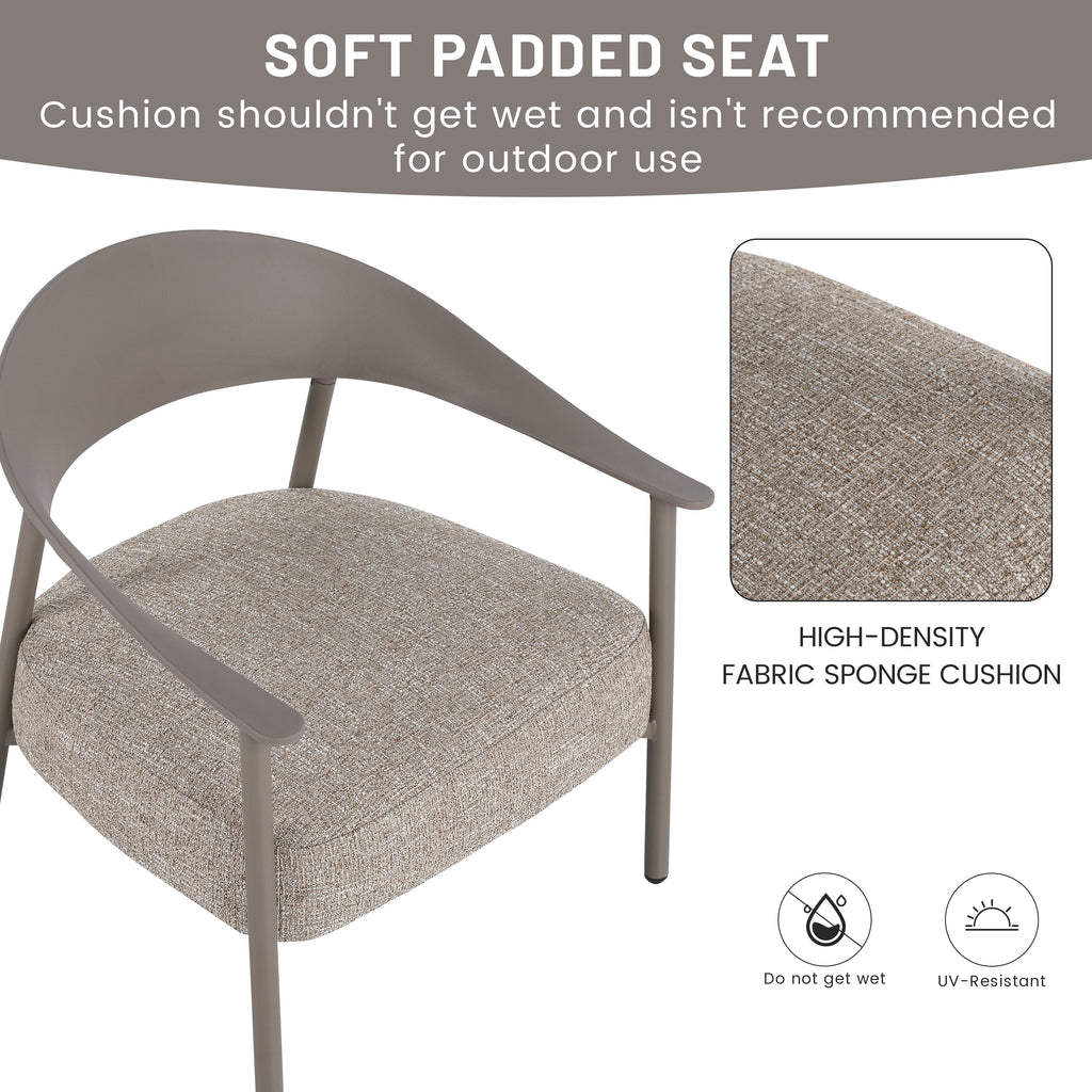 Summer Modern 2-Piece Accent Chair Set with Coffee Table
