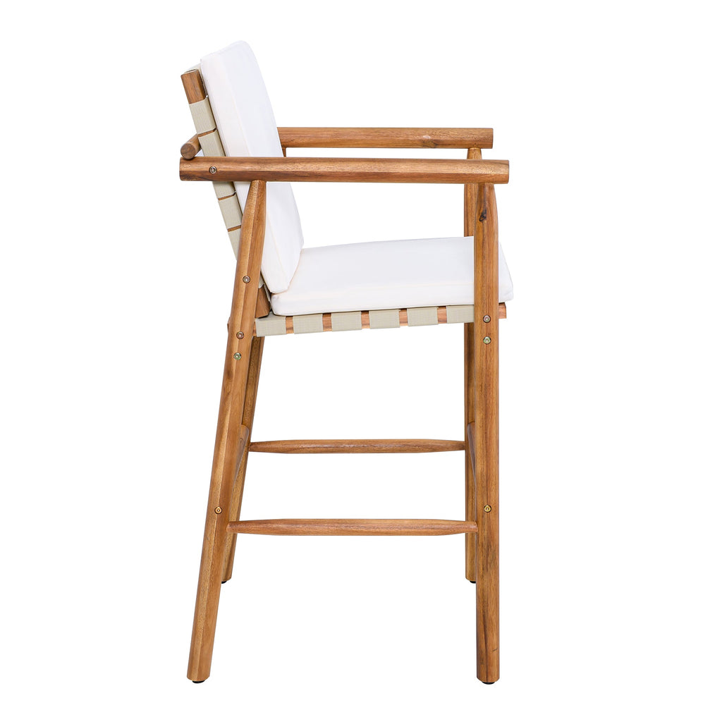 Outdoor Counter Height Bar Stools Chair Set of 2