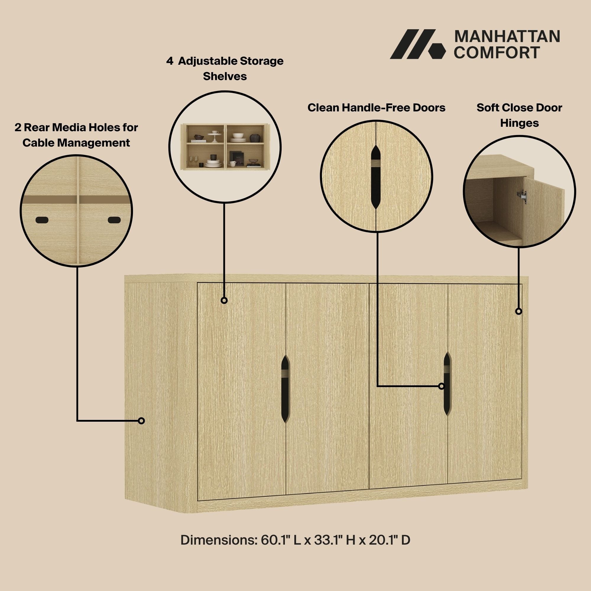 Rivington 60" Sideboard