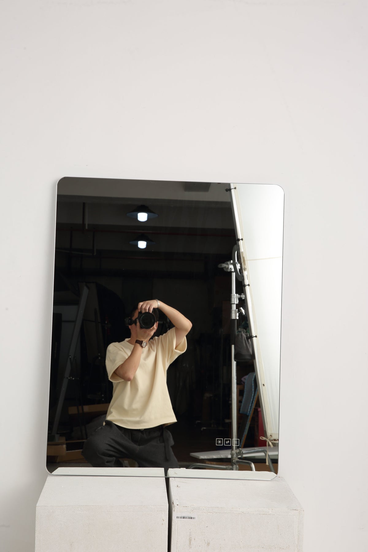 Wall Mounted LED Lighting Mirror - 24" x 48"