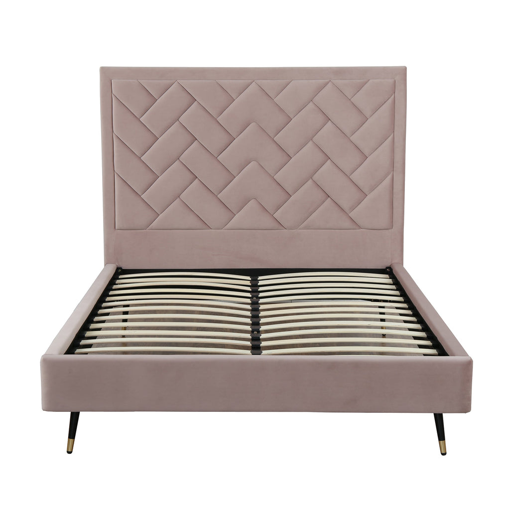 Crosby Upholstered Velvet Queen Bed
