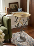 24-inch Metal Dual Bird Side Table