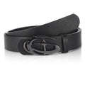 Niche Designerinspired Hollowedout Irregularshaped Buckle Womens Slim Leather Belt
