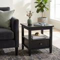 Warm Shaker Solid Wood 20 Inch Wide Transitional End Table