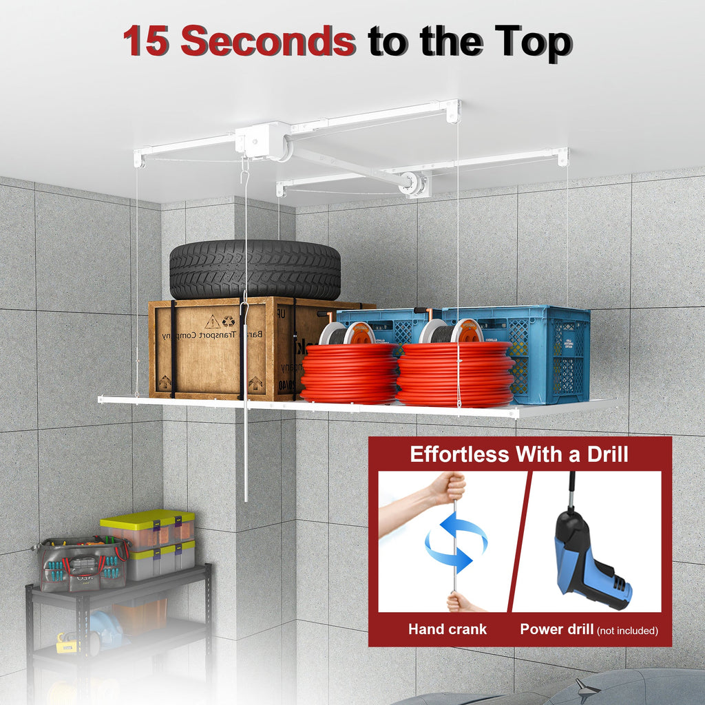 Overhead Garage Storage Rack 3x6 FT