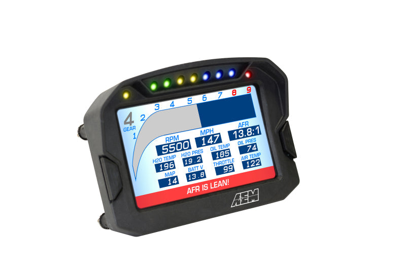 AEM CD-5G Carbon Digital Dash Display w/ Interal 10Hz GPS & Antenna 30-5602