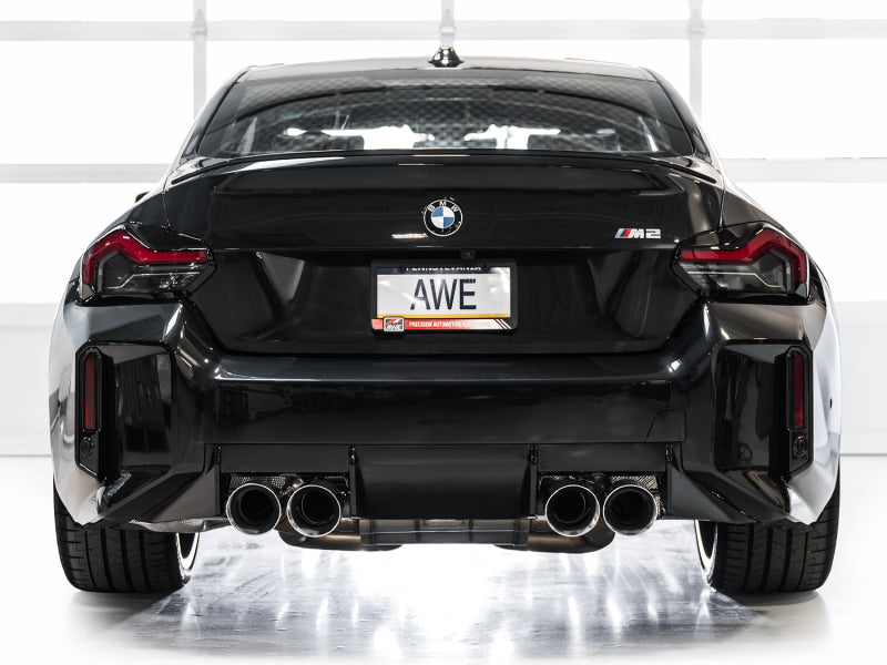 AWE Tuning 23-24 BMW G87 M2 Track Edition Exhaust - Chrome Silver Tips 3020-42487