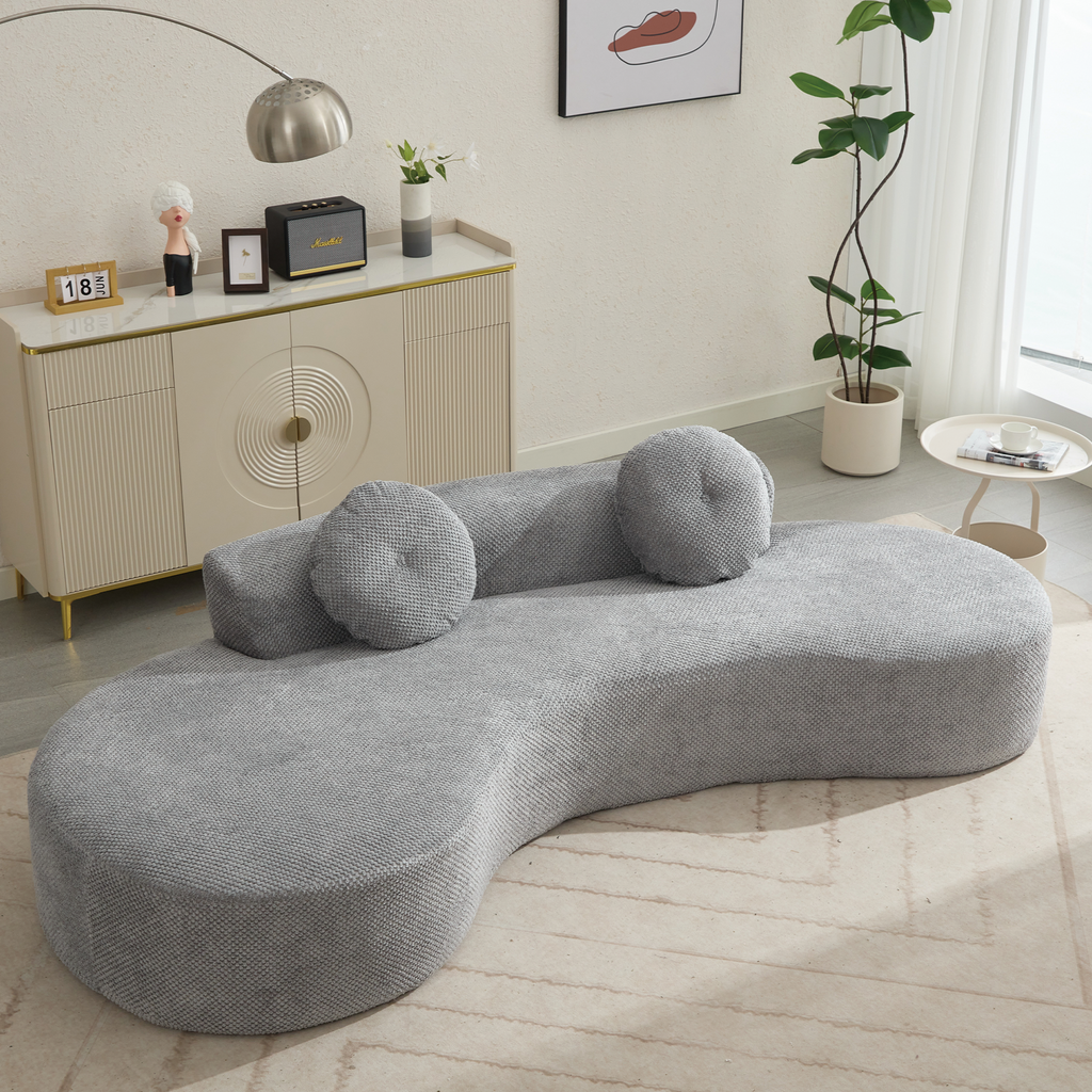 105.5'' Curved Sofa - Modern Minimalist Sofa