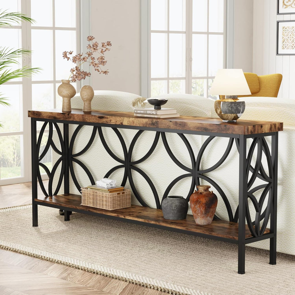 70.9 Inches Extra Long Industrial Console Table