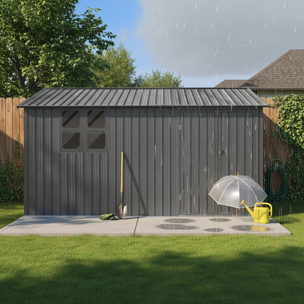 12x10 Ft Metal Garden Sheds