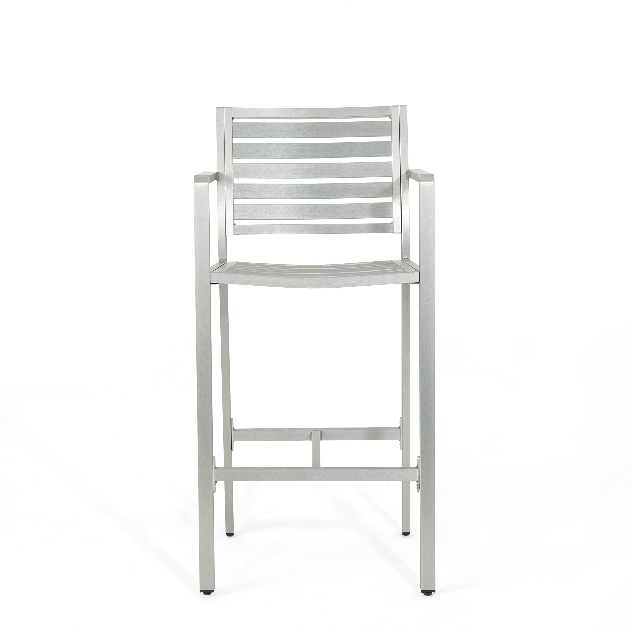 Outdoor 29.50" Barstools with Rust-Proof Aluminum Frame, Set of 2