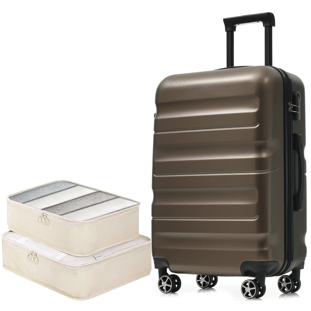 Hardshell ABS Luggage Set - 24-Inch Checked Suitcase