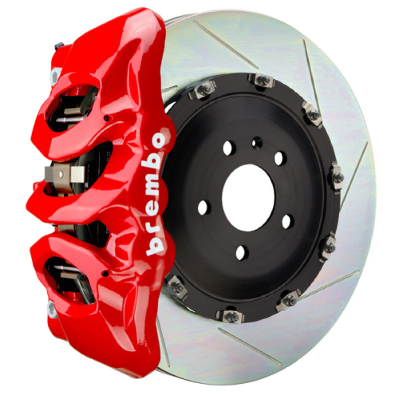 Brembo 25+ BMW X3 30 xDrive (G45) Front GT BBK 6 Piston Cast 380x34 2pc Rotor Slotted Type-1 - Red 1T2.9040A2
