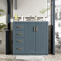 36" Bathroom Vanity With Ceramic Sink Combo