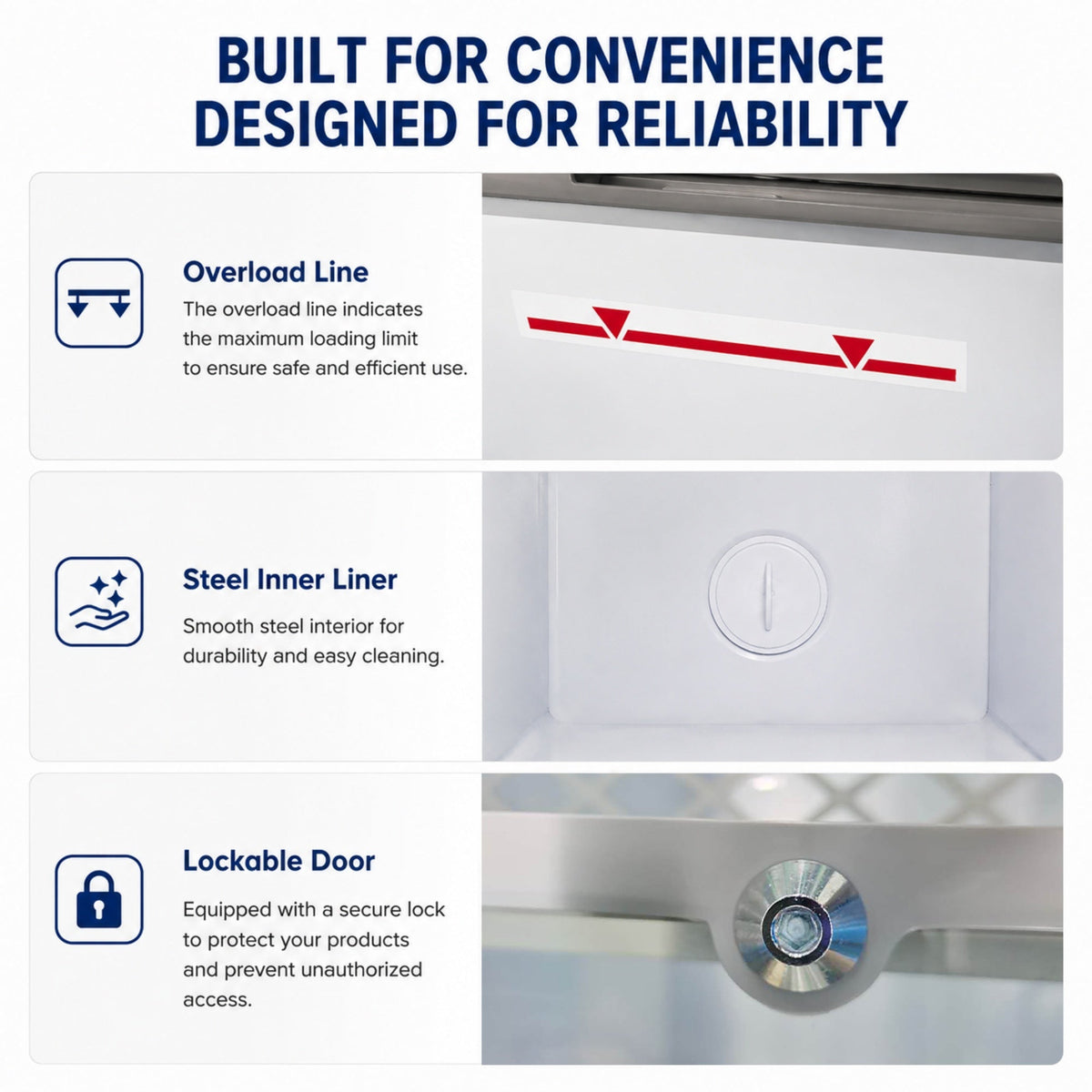 7.0 Cu.Ft Commercial Display Chest Freezer
