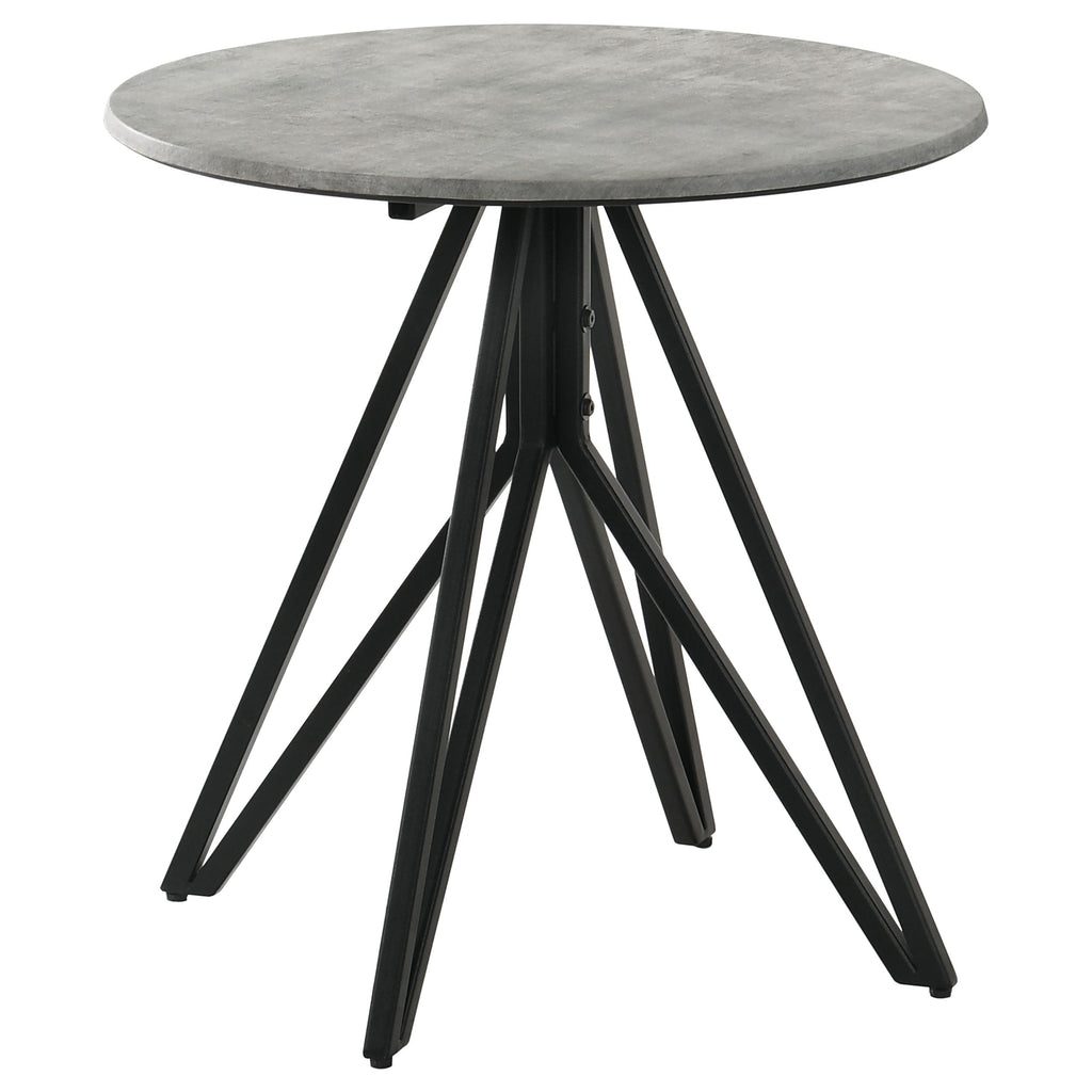 Garfield Cement 2-Piece Round SmartTop Coffee and End Table Set