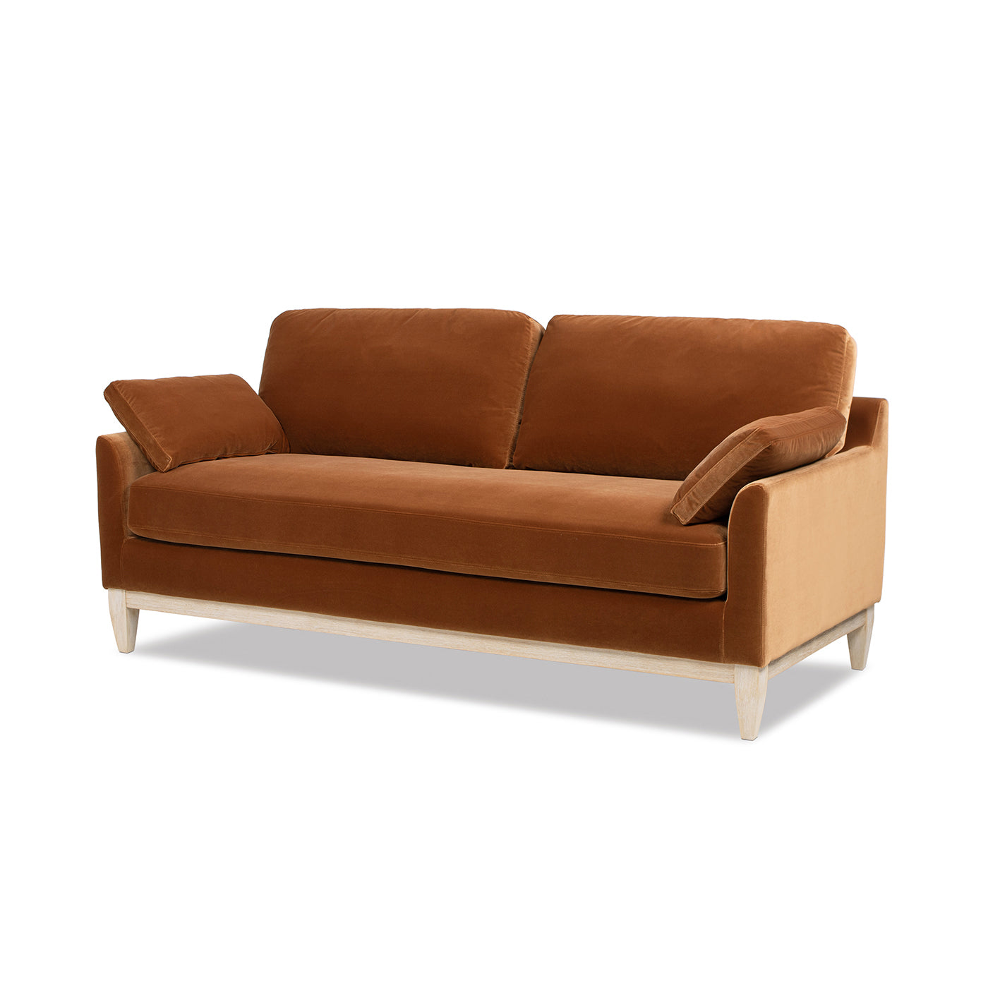 Pasadena 75.5" Modern Farmhouse Sofa in Burnt