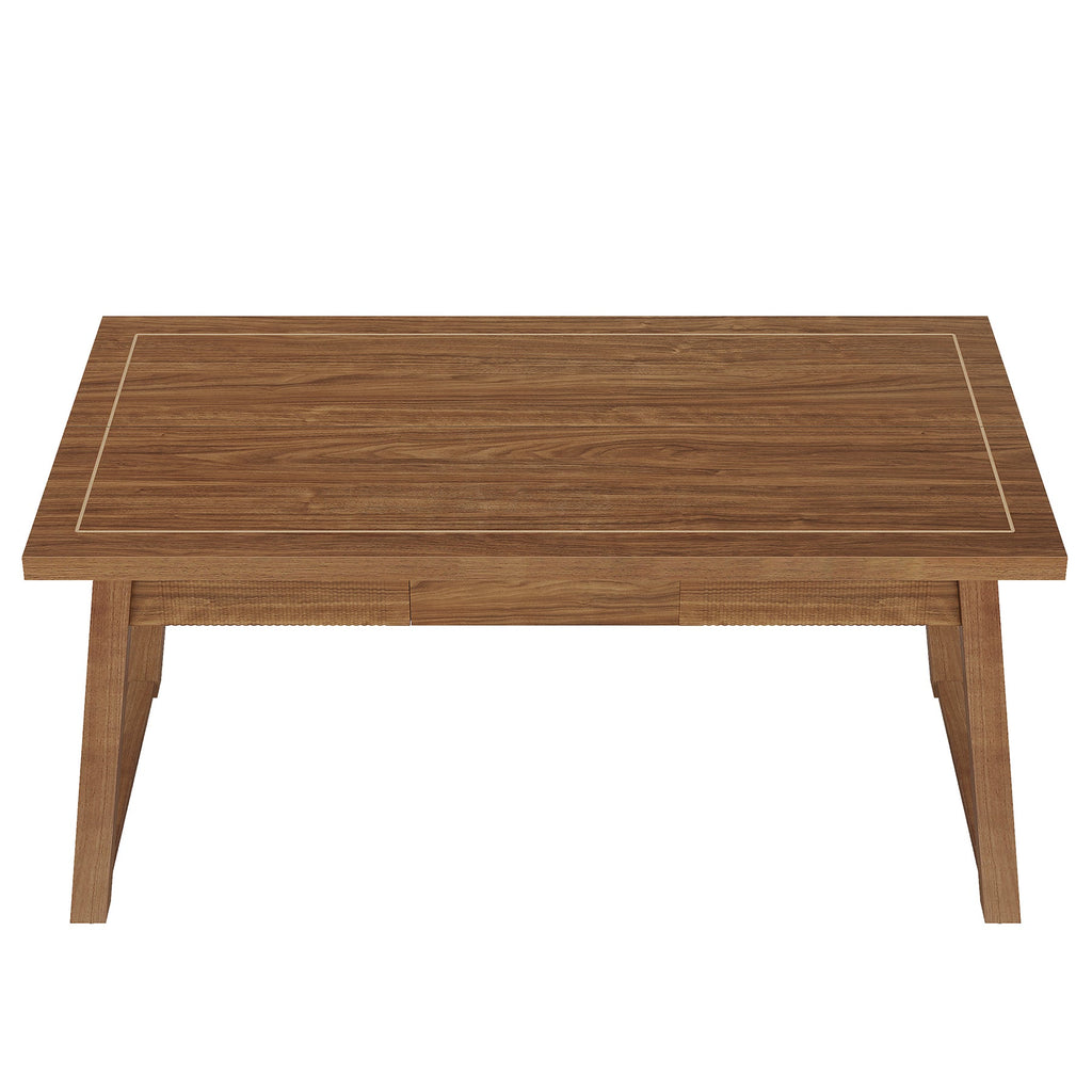 55” Mid-Century Modern Executive Desk with Drawer