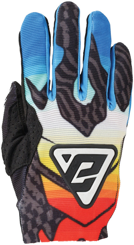 Answer 24 Aerlite Drip Gloves Black/White/Rainbow Youth - Small 442832