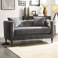Sidonia Gray Velvet Loveseat