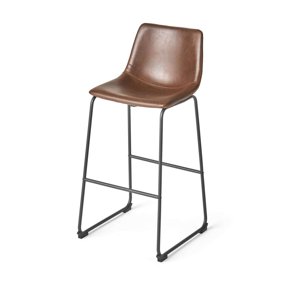 Set of 2 30" Cedric Faux Leather Barstool Vintage