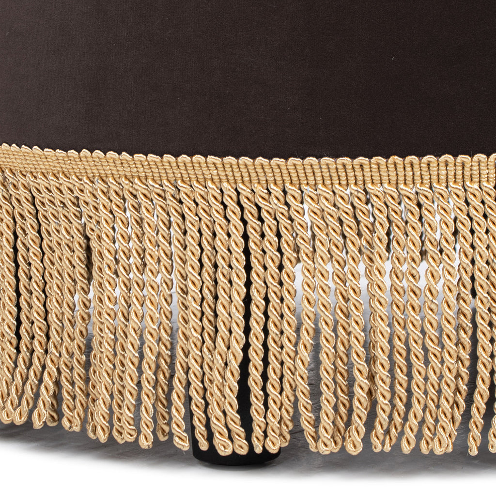 Yolanda 24" Round Upholstered Accent Ottoman Deep