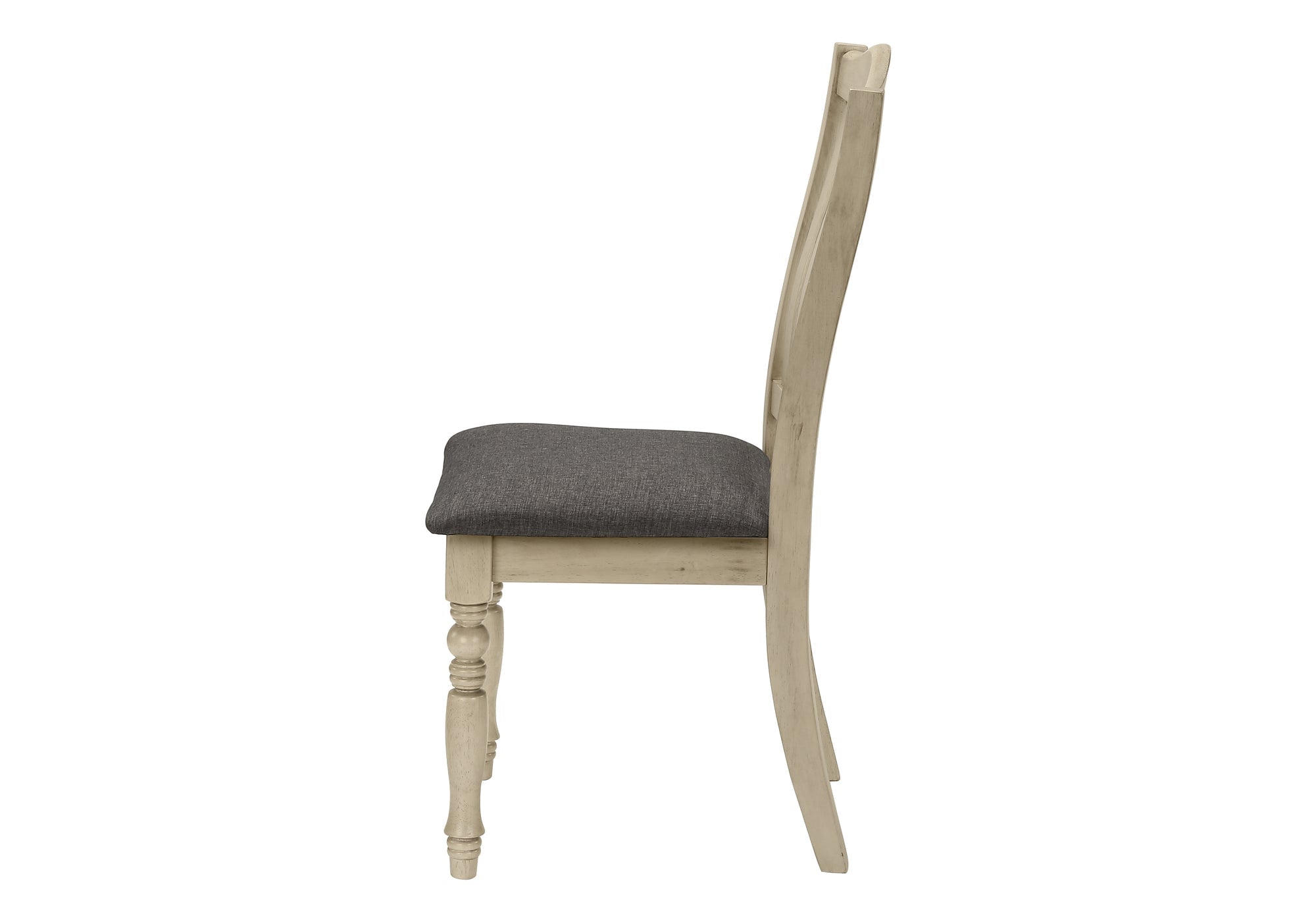 Upholstered Antique Dining Chairs Set of 2
