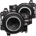 Anzo 2007-2013 Toyota Fj Cruiser Projector Headlights w/ Halo Black