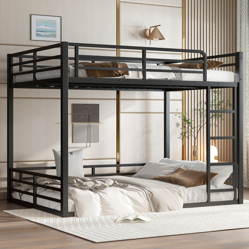 Metal Bunk Bed, Full XL over Full XL