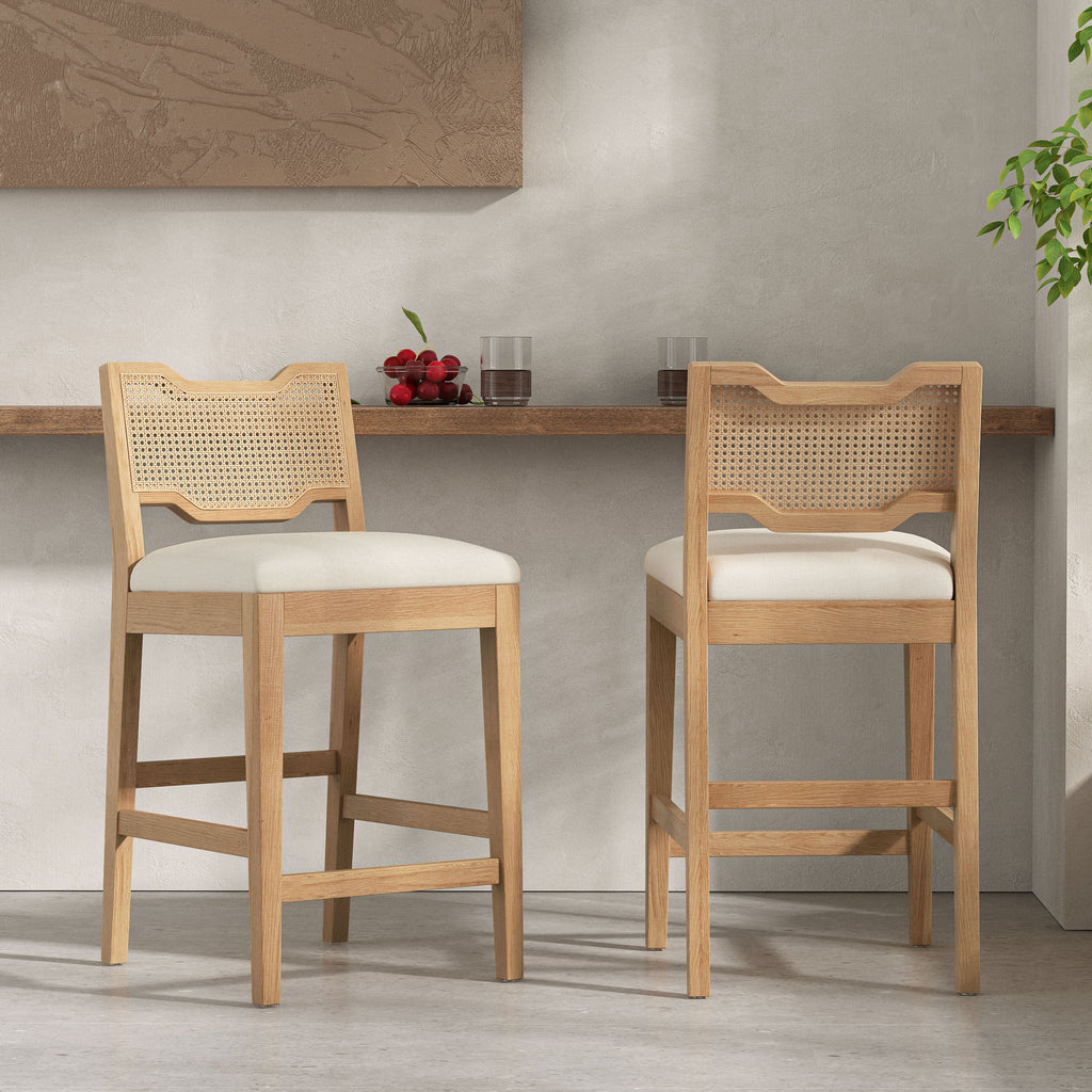 28" Farmhouse Barstools Set of 2