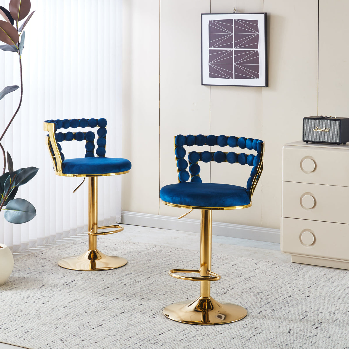 Modern Bar Chair Set of 2