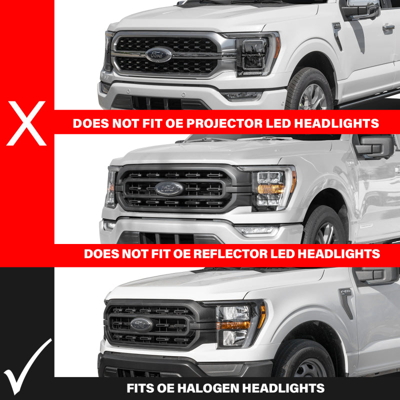 ANZO 21-23 Ford F-150 (w/Factory Halogen) Z-Series Full LED Proj Headlights - Driver Side ONLY 111593X-L