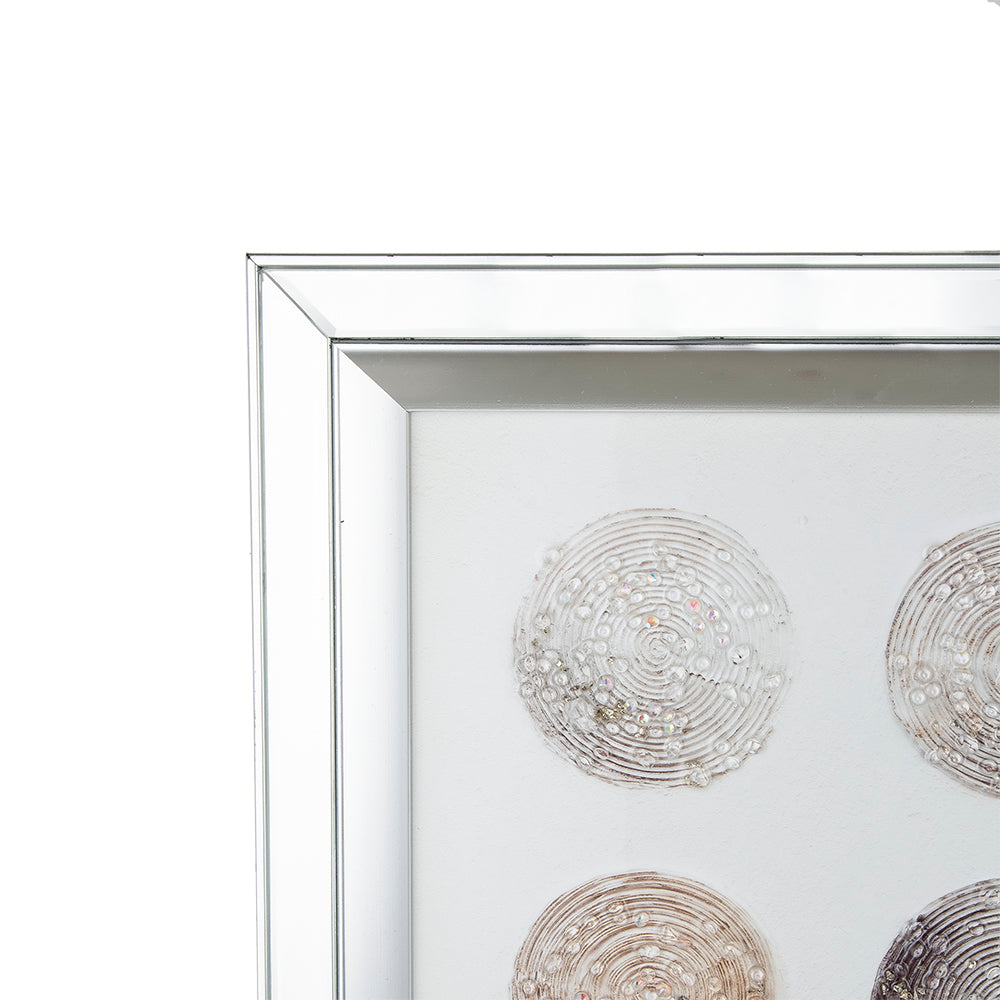 Ares Crystal Mirror Framed Wall Art